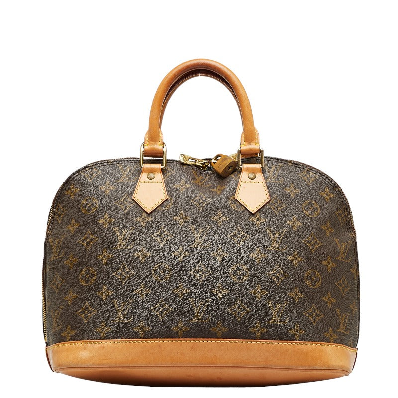 Louis Vuitton Monogram Alma PM Handbag M51130 Brown PVC Leather in Good Condition