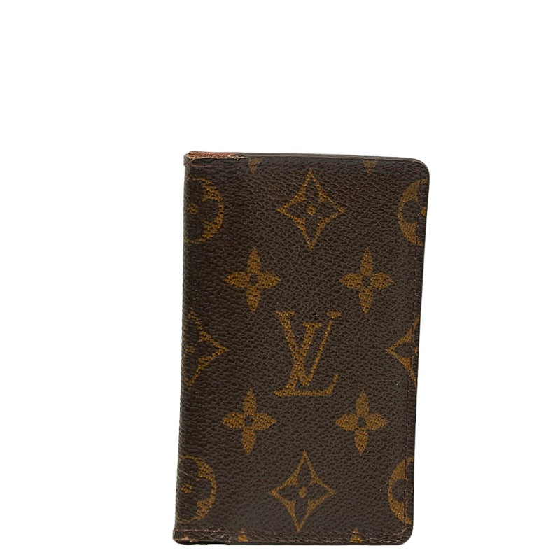 Louis Vuitton Monogram Organizer de Poche Card Case M61732 Brown PVC Leather in Good Condition