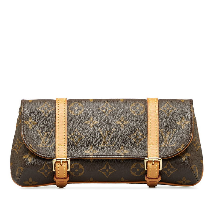 Louis Vuitton Monogram Pochette Marelle Waist Bag M51159 Brown PVC Leather