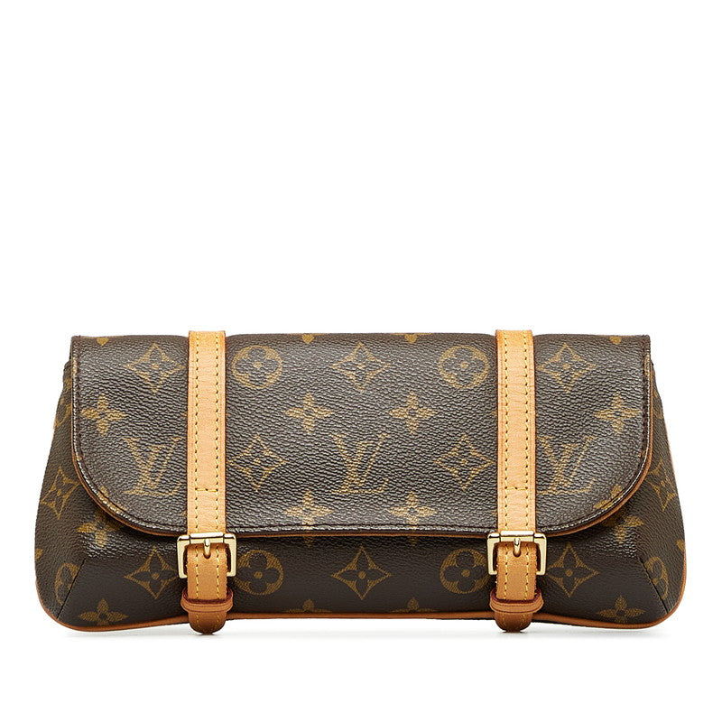 Louis Vuitton Monogram Pochette Marelle Waist Bag M51159 Brown PVC Leather in Very Good Condition