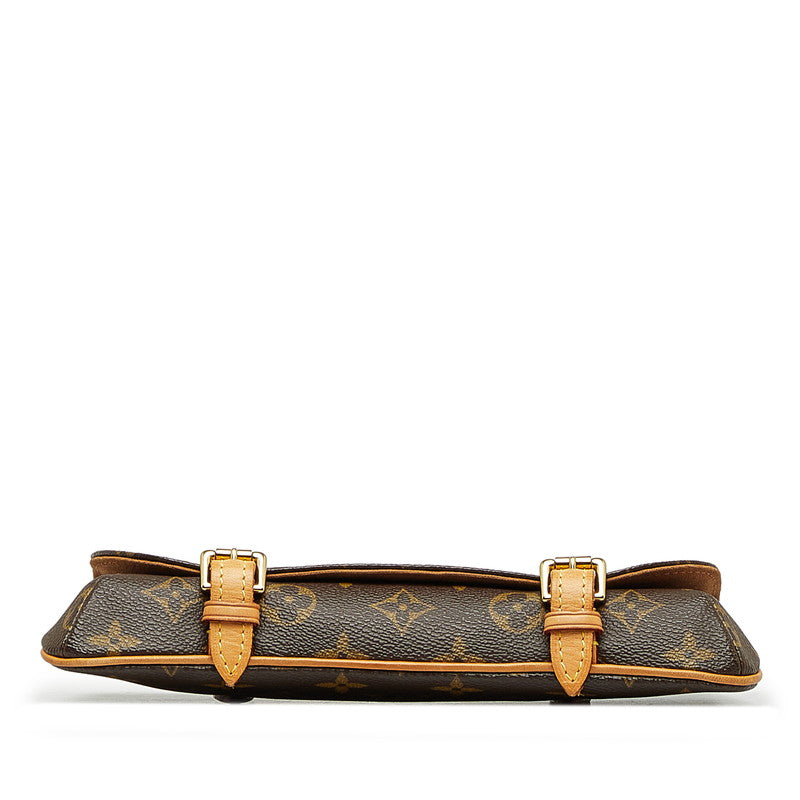 Louis Vuitton Monogram Pochette Marelle Waist Bag M51159 Brown PVC Leather in Very Good Condition