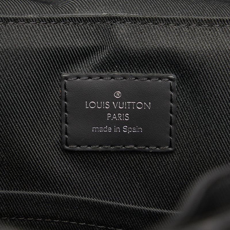 Louis Vuitton Monogram Eclipse District PM Shoulder Bag M45272 Black PVC Leather in Very Good Condition