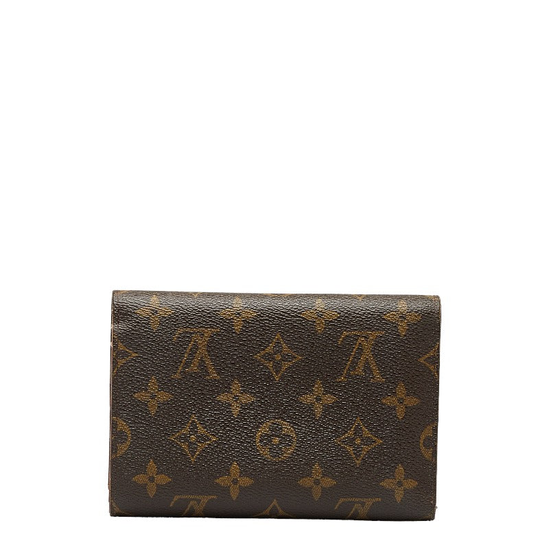 Louis Vuitton Monogram Long Wallet M61202 Brown PVC Leather in Good Condition