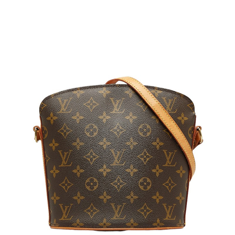 Louis Vuitton Monogram Drouot Shoulder Bag M51290 Brown PVC Leather in Good Condition