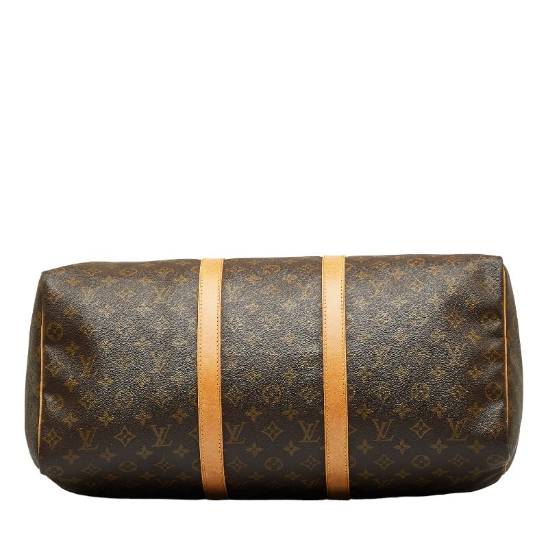 Louis Vuitton Monogram Keepall 50 Boston Bag M41426 Brown PVC Leather in Very Good Condition