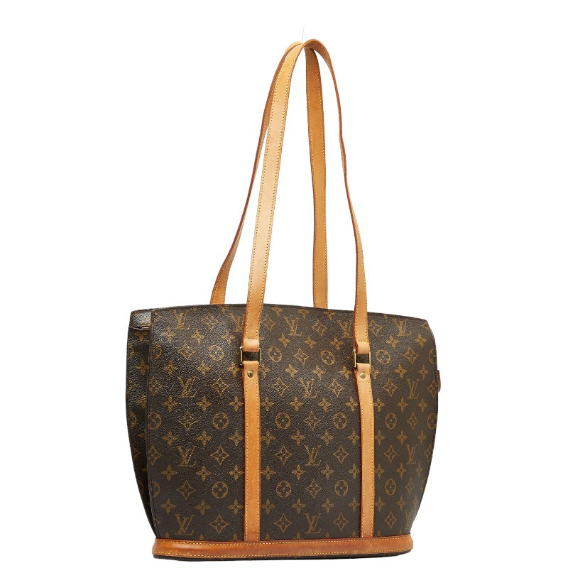 Louis Vuitton Monogram Babylon Tote Bag M51102 Brown PVC Leather in Good Condition