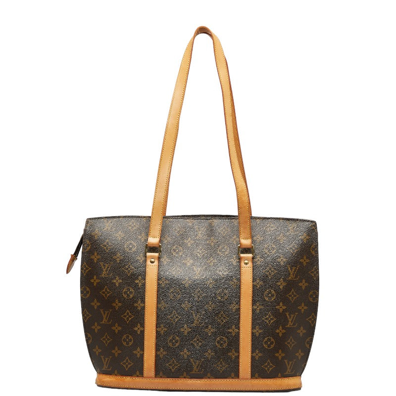 Louis Vuitton Monogram Babylon Tote Bag M51102 Brown PVC Leather in Good Condition