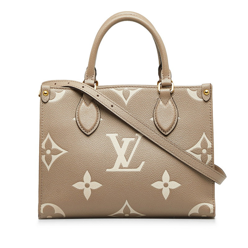 Louis Vuitton Monogram Empreinte OnTheGo PM Leather Tote Bag M45779 in Good condition