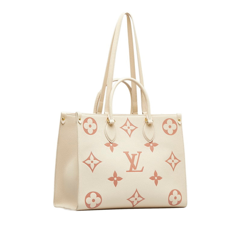 Louis Vuitton Monogram Empreinte OnTheGo MM Leather Tote Bag M21575 in Excellent condition