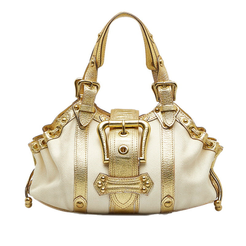 Louis Vuitton Theda GM Canvas Handbag Theda in Good condition