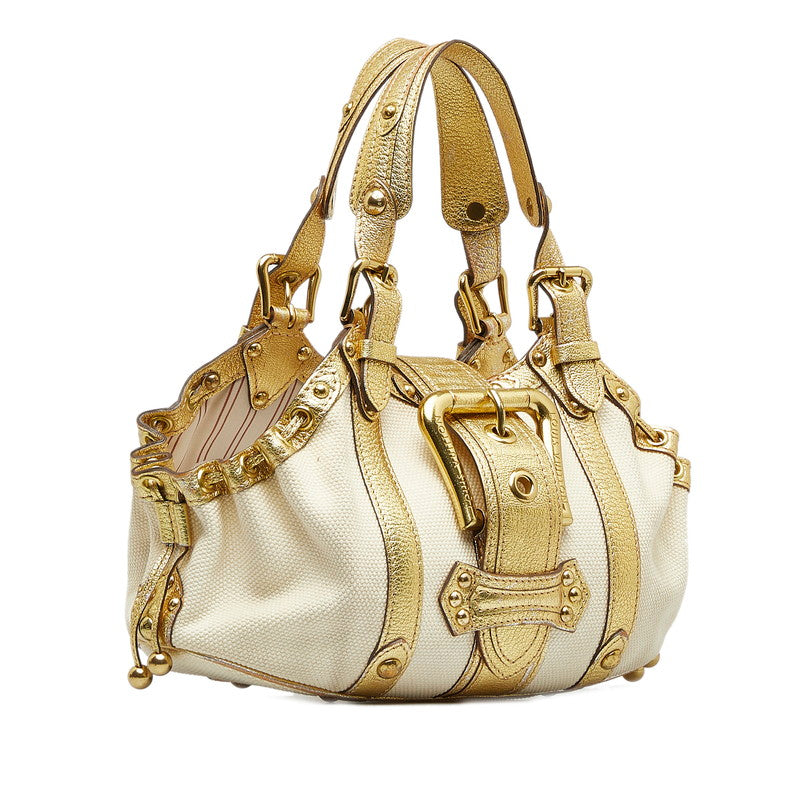 Louis Vuitton Theda GM Canvas Handbag Theda in Good condition