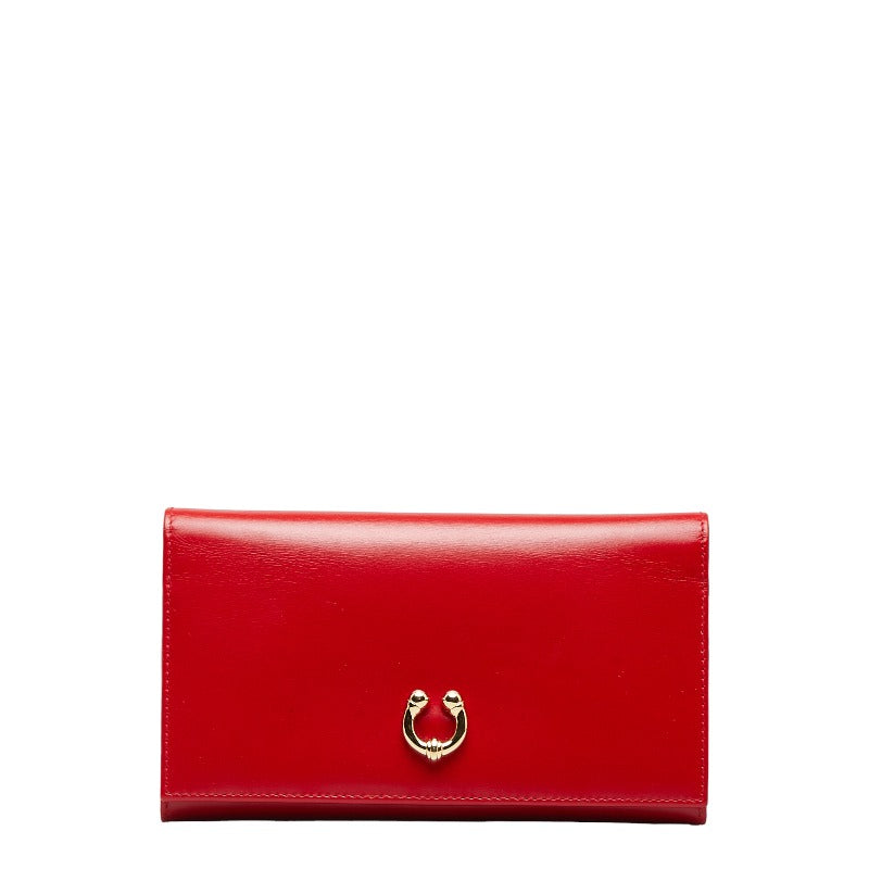 Gucci Leather Bifold Wallet Red in Very Good Condition