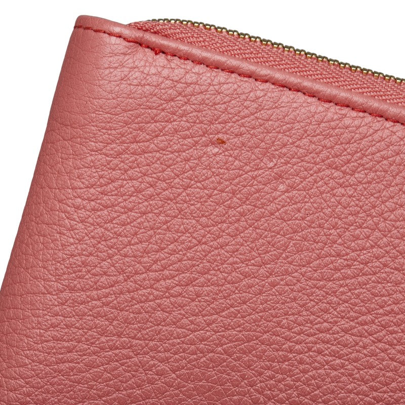 See by Chloe Pink Leather Zip-Around Wallet