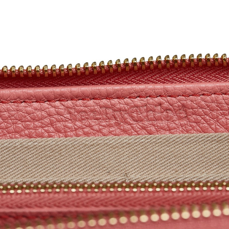 See by Chloe Pink Leather Zip-Around Wallet