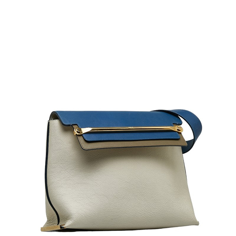 Chloe Claire Bicolor Leather Shoulder Bag