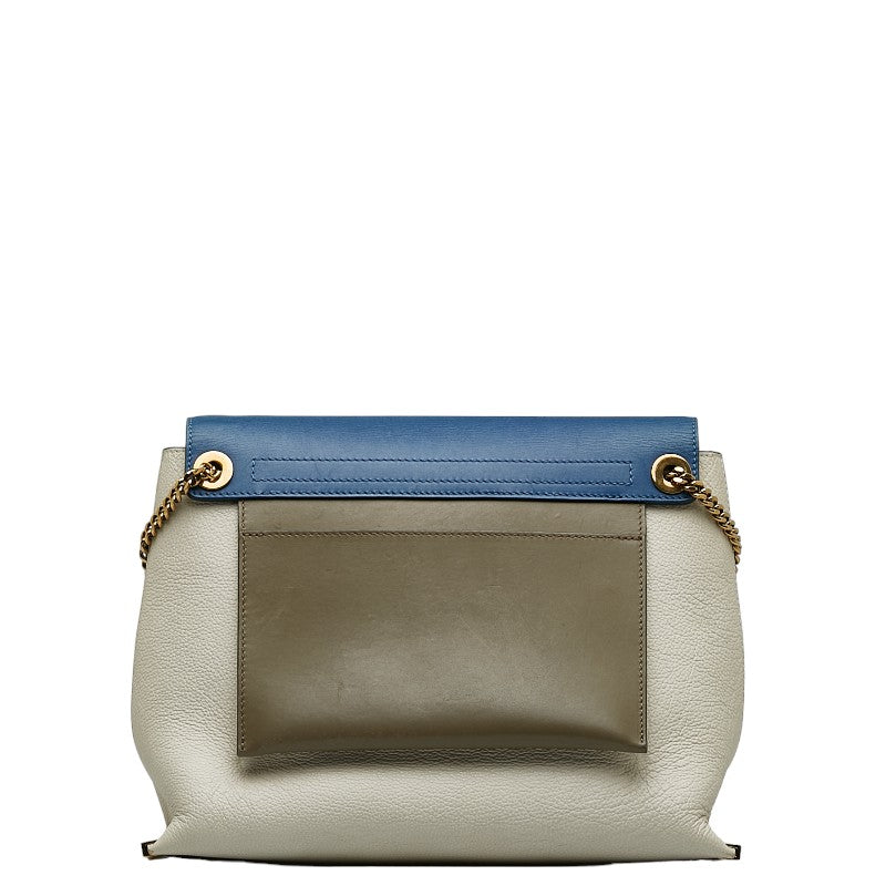 Chloe Claire Bicolor Leather Shoulder Bag