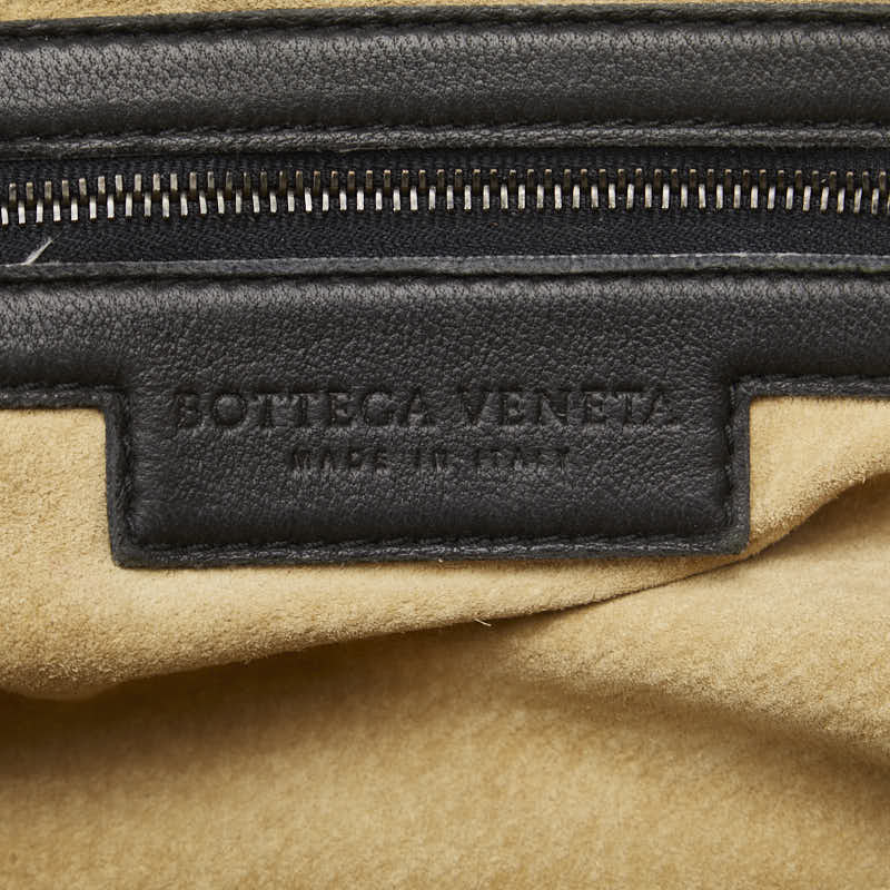 Bottega Veneta Intrecciato Leather Handbag Black