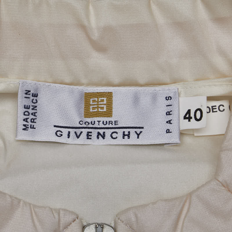 Givenchy Silk Vinyl Coat White