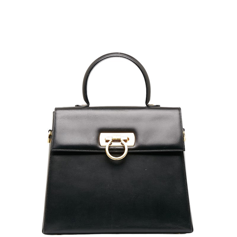 Leather Gancini Handbag E-21 0536