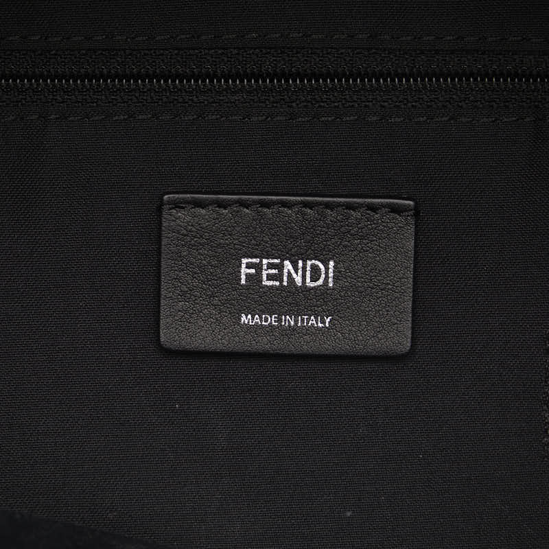 Fendi Nylon Python Fur Backpack 8BZ035 in Great Condition