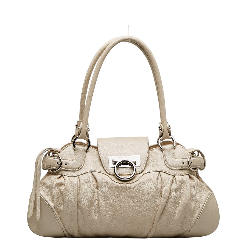 Salvatore Ferragamo Gancini Leather Handbag AU-21 6317