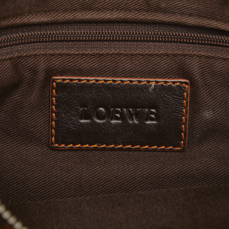 Loewe Anagram Brown PVC Leather Shoulder Bag