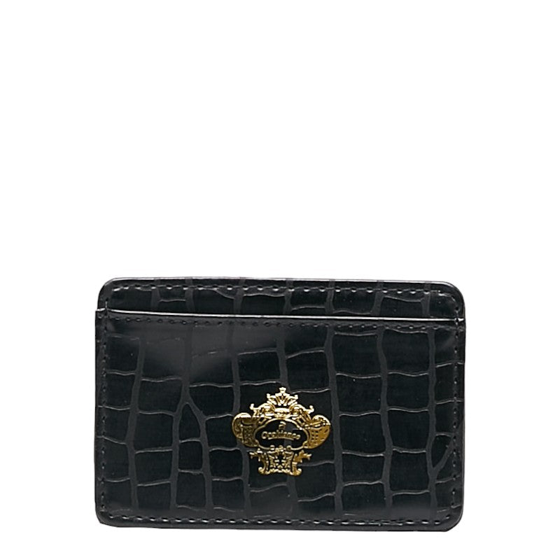 Orobianco Leather Card Case Black