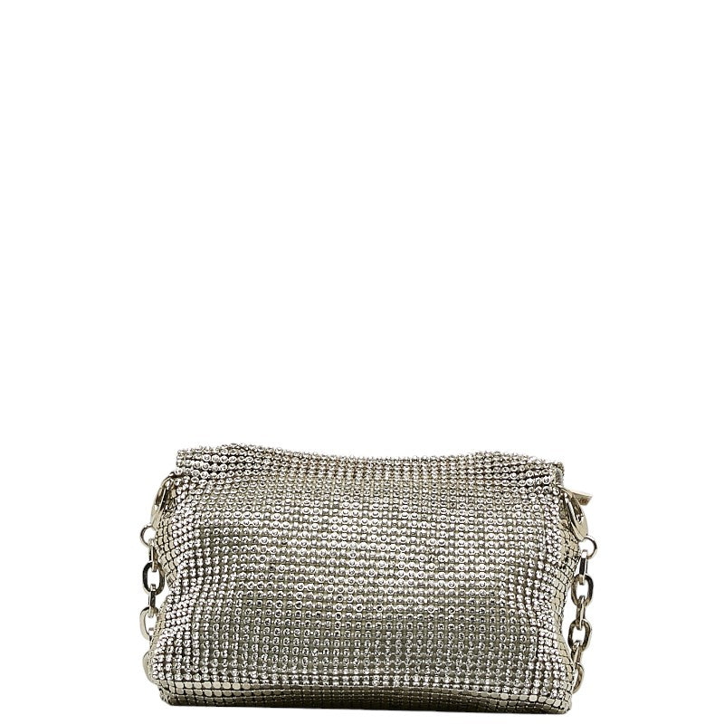 Jimmy Choo Croc-Embossed Leather Chain Shoulder Bag