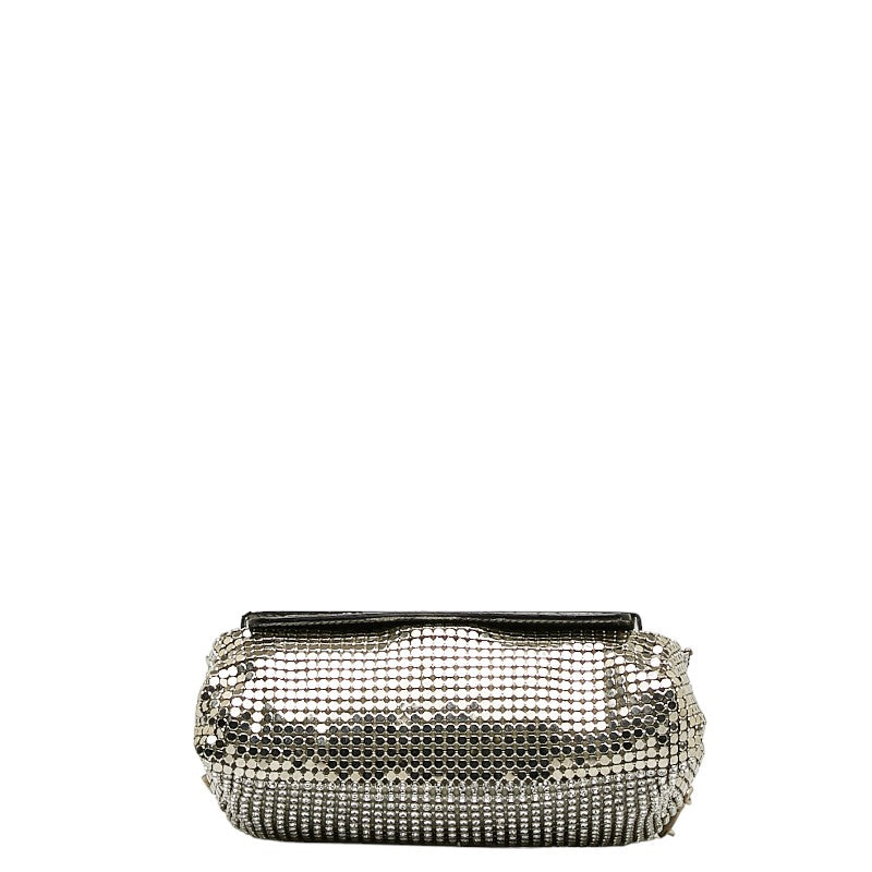 Jimmy Choo Croc-Embossed Leather Chain Shoulder Bag