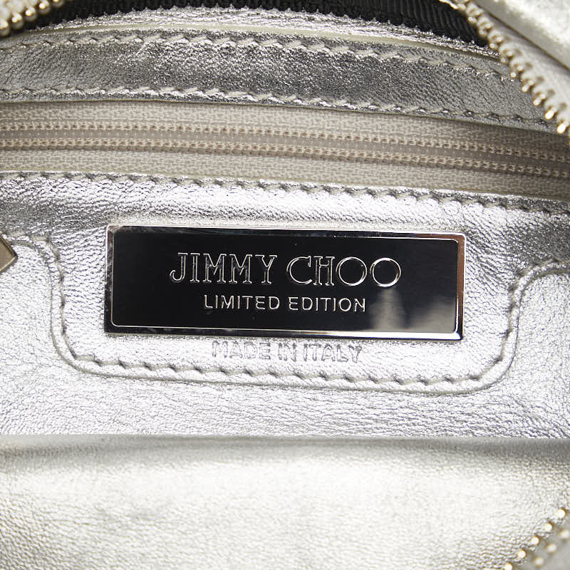 Jimmy Choo Croc-Embossed Leather Chain Shoulder Bag in Very Good Condition