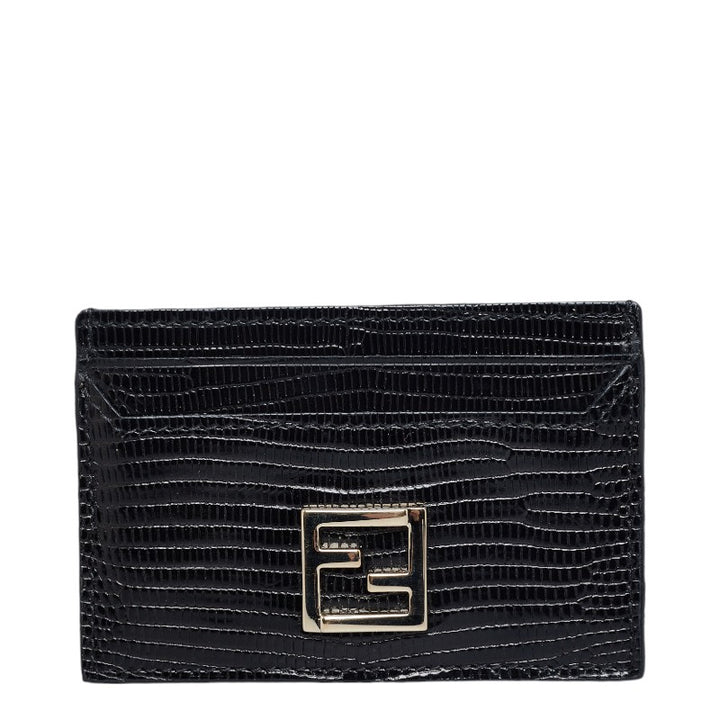 Fendi Lizard Pass Case Card Holder 7M0155 in Great Condition