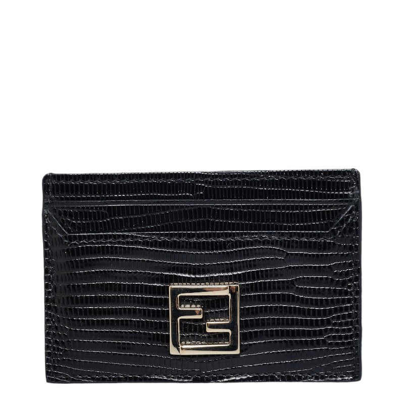 Fendi Lizard Pass Case Card Holder 7M0155 in Great Condition