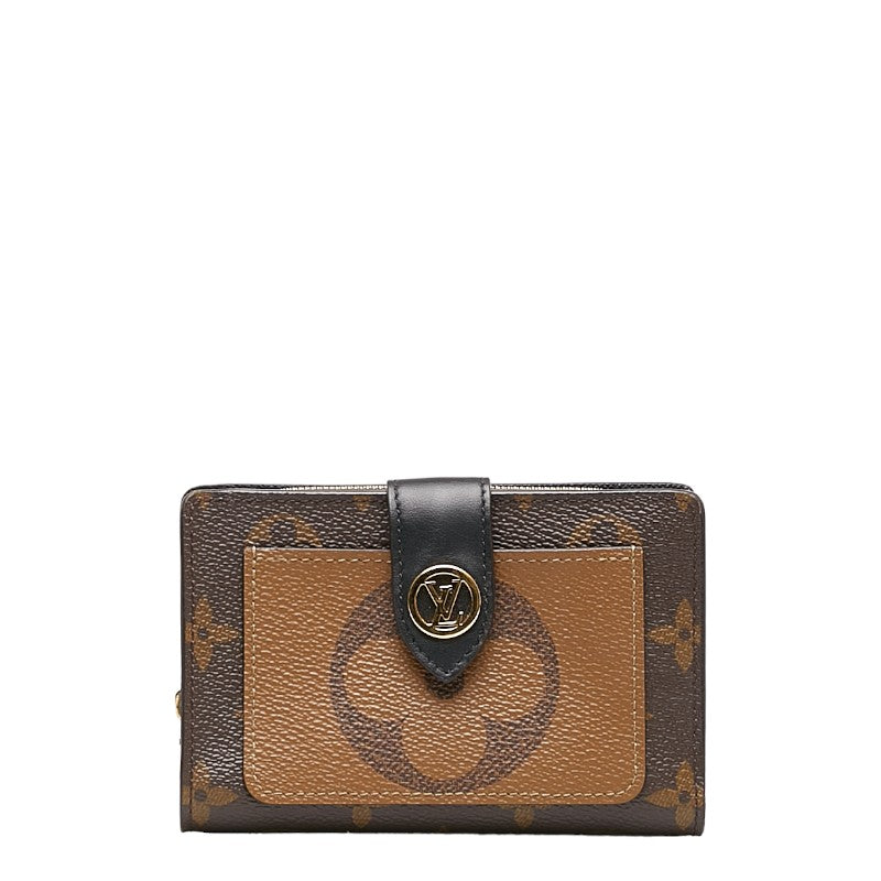 Louis Vuitton Monogram Giant Reverse Juliette Wallet M69432 Brown PVC Leather in Very Good Condition