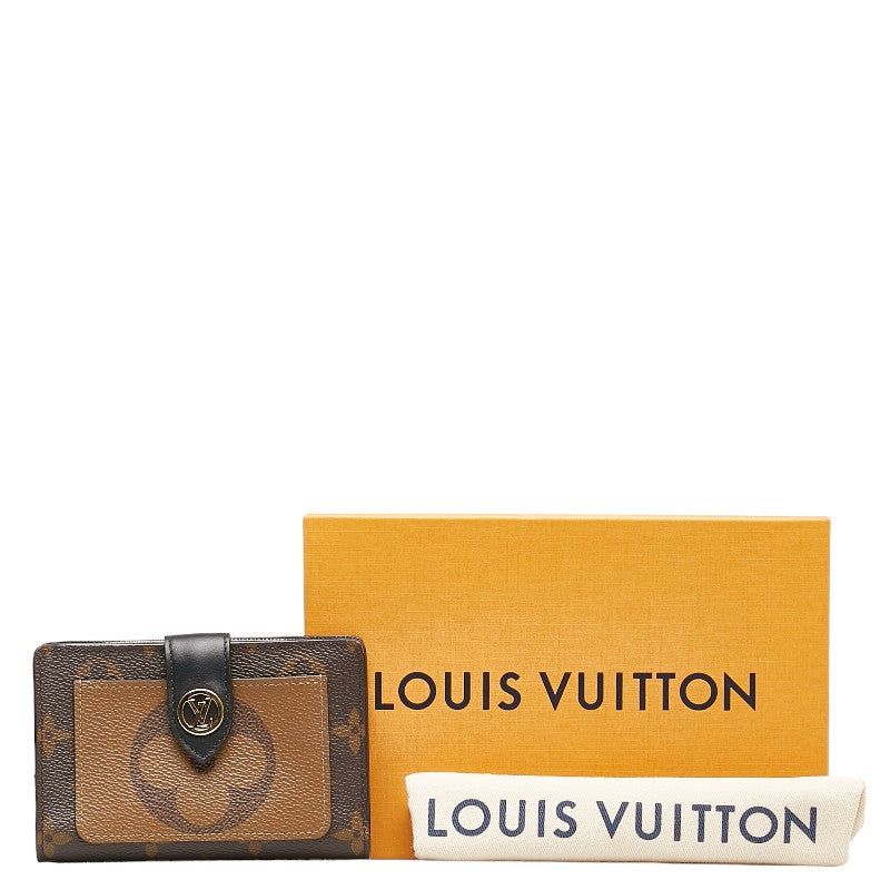 Louis Vuitton Monogram Giant Reverse Juliette Wallet M69432 Brown PVC Leather in Very Good Condition