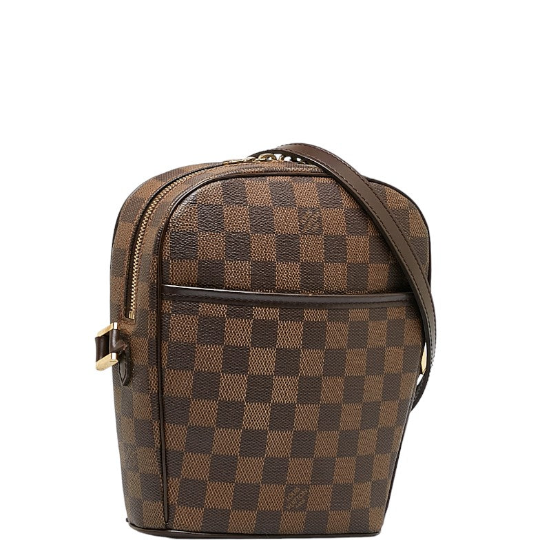 Louis Vuitton Damier Ipanema PM Shoulder Bag N51294 Brown PVC Leather