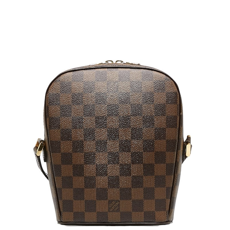 Louis Vuitton Damier Ipanema PM Shoulder Bag N51294 Brown PVC Leather