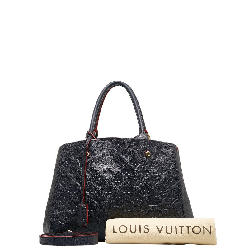 Louis Vuitton Montaigne MM Leather Handbag M42746 in Good condition
