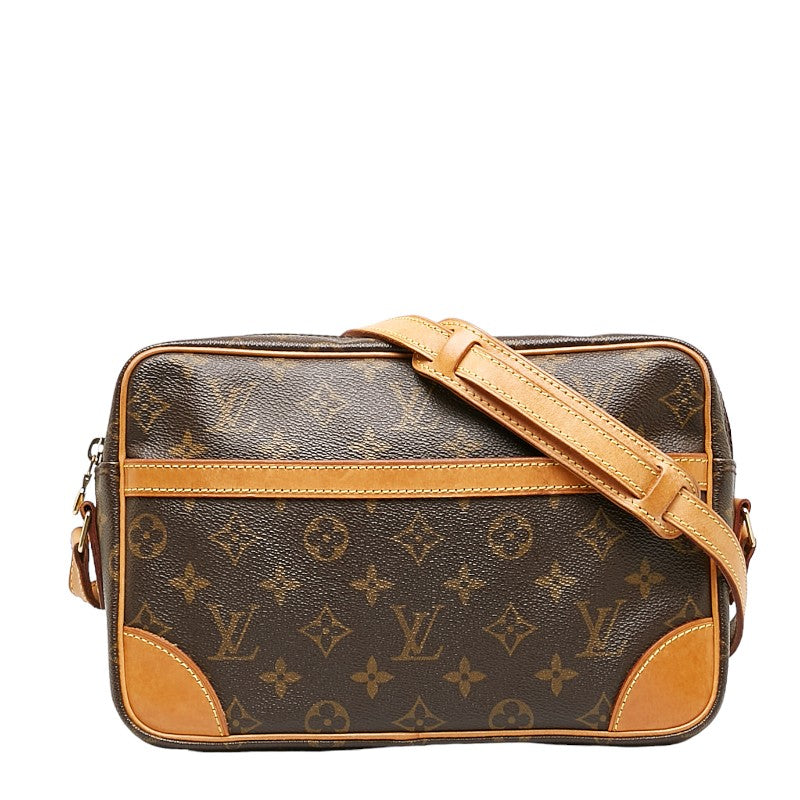 Louis Vuitton Monogram Trocadero 27 Shoulder Bag M51274 Brown PVC Leather