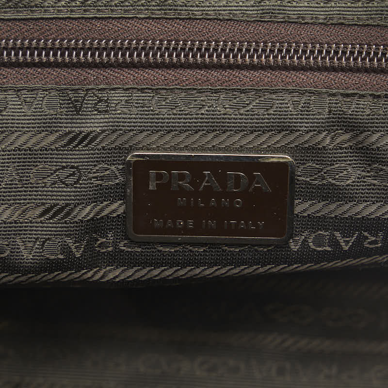 Prada Canvas Leather 2WAY Handbag Shoulder Bag