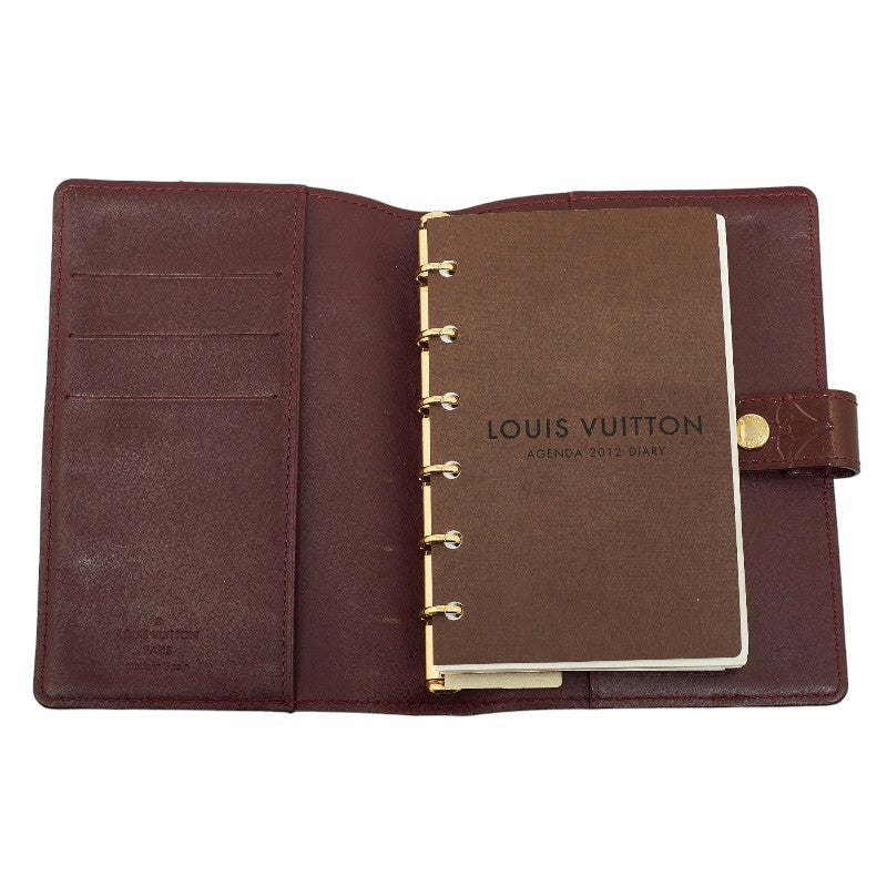 Louis Vuitton Monogram Vernis Agenda PM Notebook Cover Patent Leather in Very Good Condition