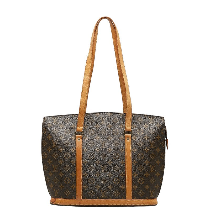 Louis Vuitton Monogram Babylon Tote Bag M51102 Brown PVC Leather in Fair Condition