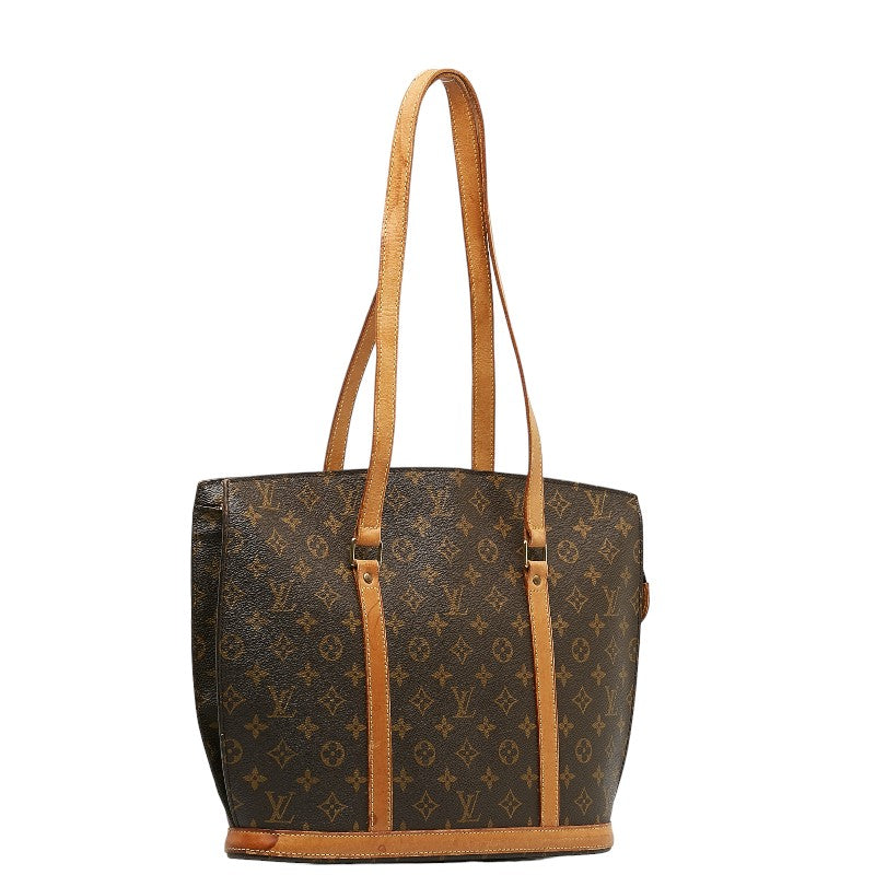 Louis Vuitton Monogram Babylon Tote Bag M51102 Brown PVC Leather in Fair Condition