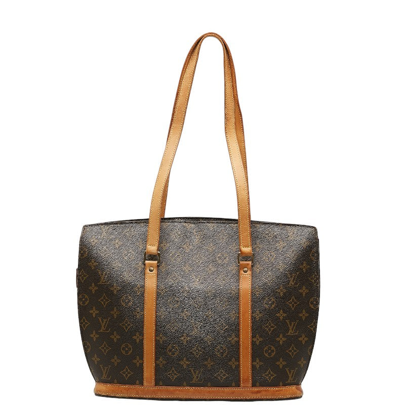 Louis Vuitton Monogram Babylon Tote Bag M51102 Brown PVC Leather in Fair Condition