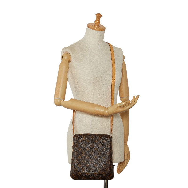 Louis Vuitton Monogram Musette Salsa Long Shoulder Bag M51387 Brown PVC Leather