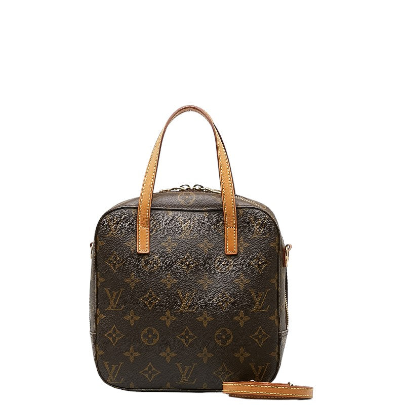 Louis Vuitton Monogram Spontini 2WAY Handbag Brown