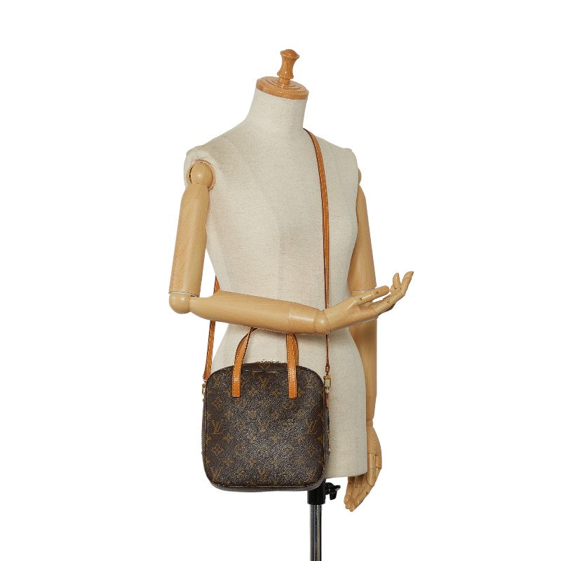 Louis Vuitton Monogram Spontini 2WAY Handbag Brown