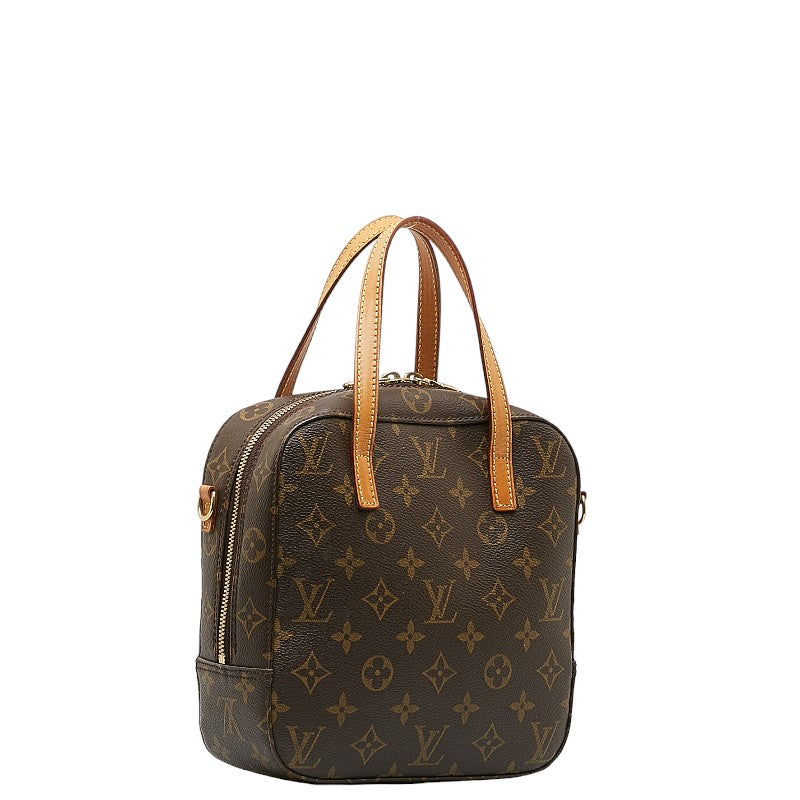 Louis Vuitton Monogram Spontini 2WAY Handbag Brown