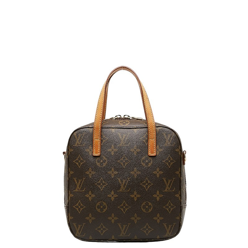 Louis Vuitton Monogram Spontini 2WAY Handbag Brown