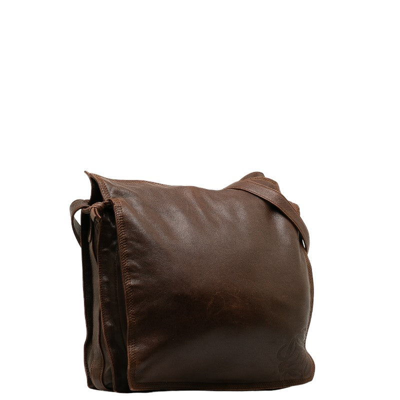 Loewe Anagram Leather Shoulder Bag Brown