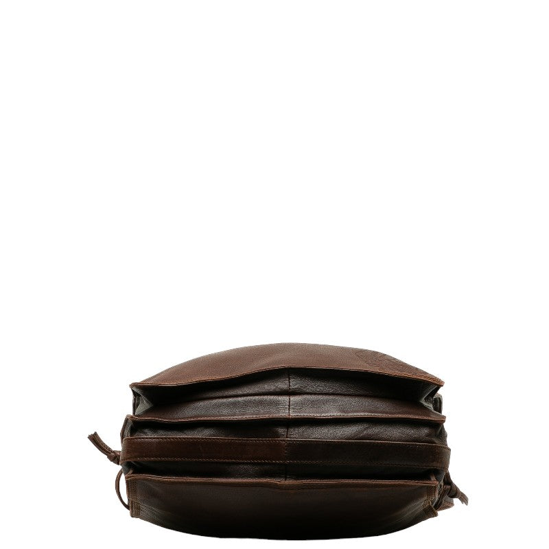 Loewe Anagram Leather Shoulder Bag Brown